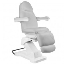 Fotel kosmetyczny elektr. basic premium 161+ obrotowy szary