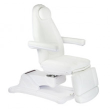 Elektryczny fotel kosmetyczny Mazaro BR-6672B 3 siłowniki Biały