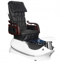 Fotel pedicure spa as-261 czarno-biały z funkcją masażu\n 