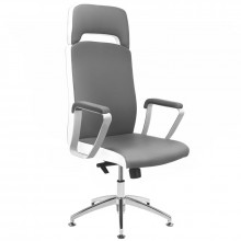 Fotel kosmetyczny rico a1501-1 szaro-biały