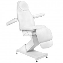 Fotel kosmetyczny elektr. basic 158 3 siln. biały