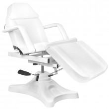 Fotel kosmetyczny hyd. a234d z kołyską biały