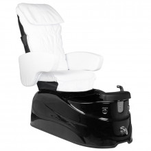 Fotel pedicure spa as-122 biało-czarny z funkcją masażun 