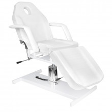 Fotel kosmetyczny hyd. basic 210 biały 