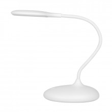 Lampka ring led snake na biurko biała