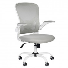 Fotel biurowy comfort 73 biało - szary