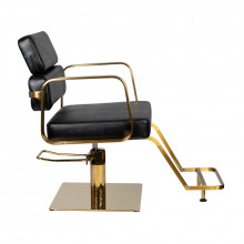 Gabbiano fotel fryzjerski portofino gold czarny