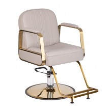 Gabbiano fotel fryzjerski acri złoto - beżowy
