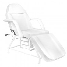 Fotel kosmetyczny 557a z kuwetami biały