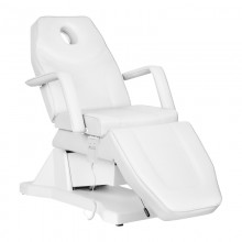 Fotel kosmetyczny elektryczny soft 1 siln. biały