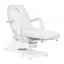 Fotel kosmetyczny elektryczny soft 1 siln. biały