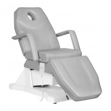 Fotel kosmetyczny elektryczny soft 1 siln. szary