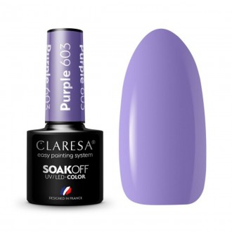 CLARESA Lakier hybrydowy PURPLE 603 -5g