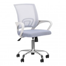 Fotel biurowy qs-c01 biało-szary