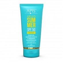 Apis hello summer spf 50, krem do opalania twarzy z nektarem komórkowym 50 ml 