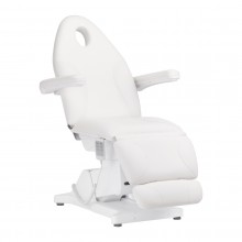 Fotel kosmetyczny elektryczny sillon basic 3 siln. biały 