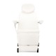 Fotel kosmetyczny elektryczny obrotowy Azzurro 873 biały