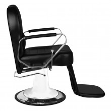 Gabbiano fotel barberski tiziano biało czarny