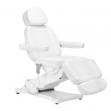 Elektryczny fotel kosmetyczny SILLON CLASSIC 4 silniki z kołyską biały