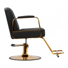 Gabbiano fotel fryzjerski acri złoto - czarny