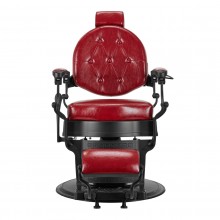 Gabbiano fotel barberski president czerwony