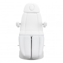 Fotel kosmetyczny elektr. Azzurro Lux 5m biały 