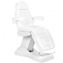 Fotel kosmetyczny elektr. lux 4m biały z kołyską 4 silniki